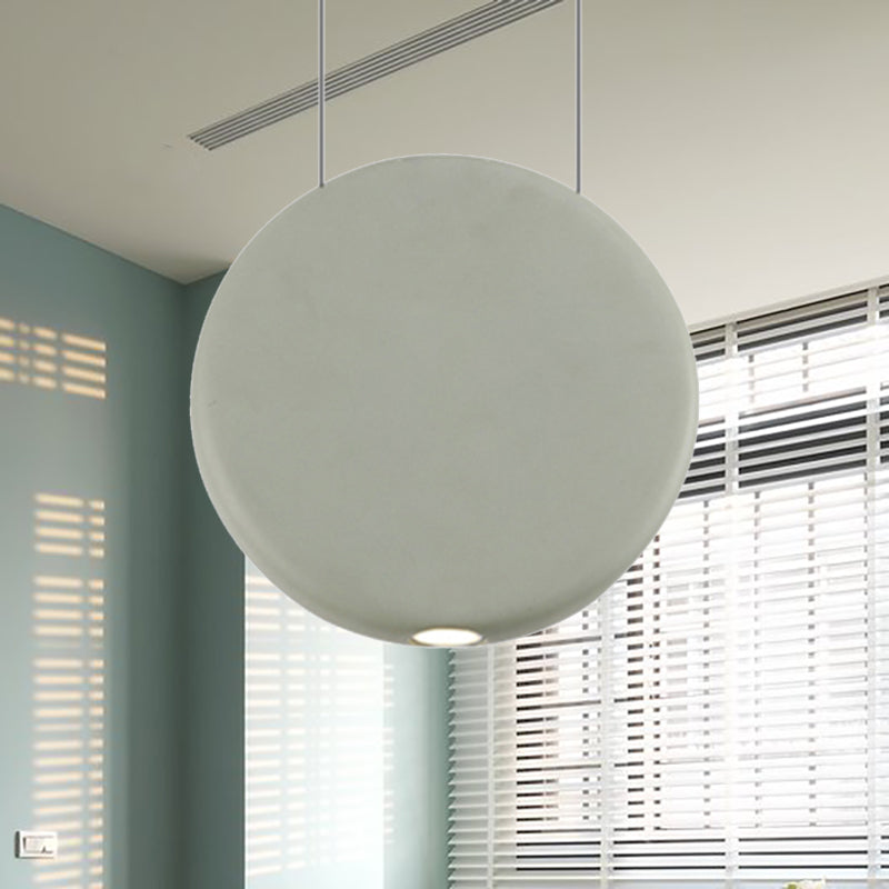 Zwart/grijs/groene ronde suspensie Hanger Noordse LED -harshangende lamp in warm/wit licht, 6 "/8.5/12" W