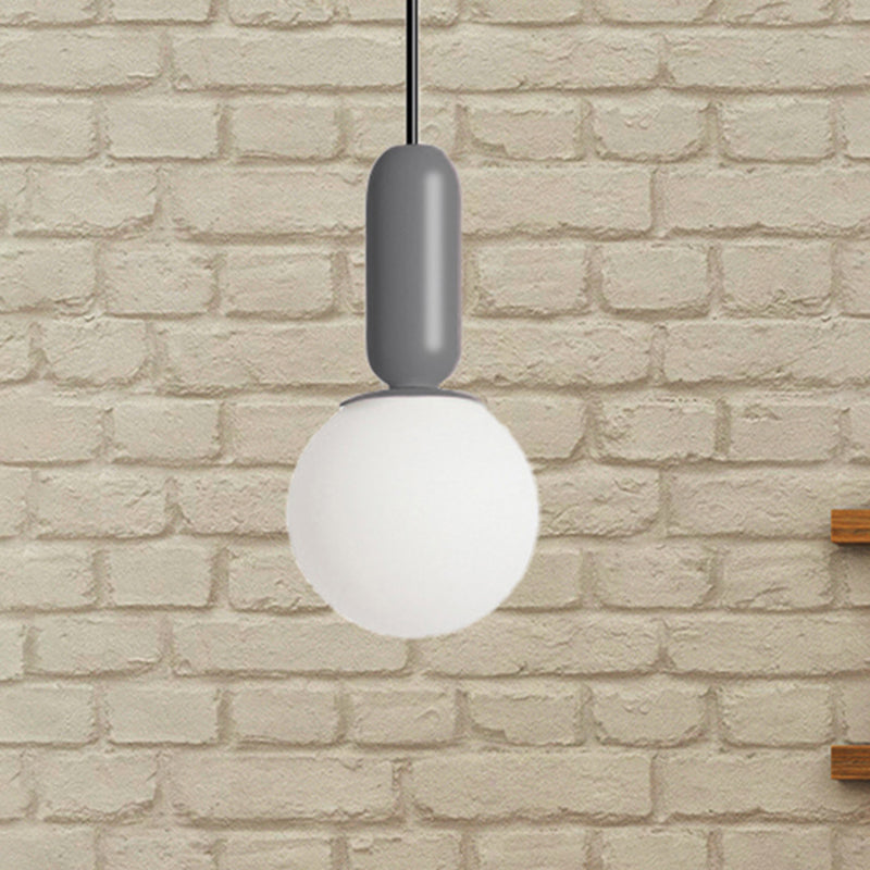 Nordic Stylish Bare Bulb Pendant Light 1 Head Hanging Lamp for Study Room Bedroom