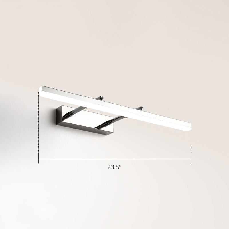 Pivoting Bar LED Wall Mount Lamp Simplicity Acrylic Bedroom Vanity Light Fixture