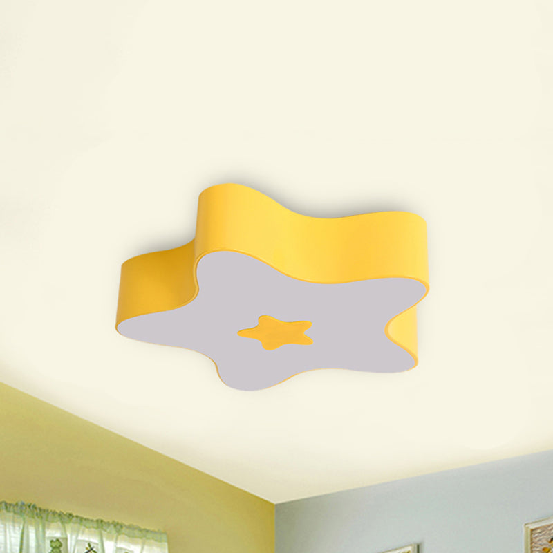 Modern Cartoon Ceiling Mount Light Acrylic Metal Flush Light for Game Room