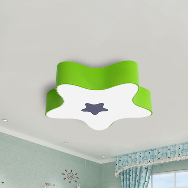 Modern Cartoon Ceiling Mount Light Acrylic Metal Flush Light for Game Room