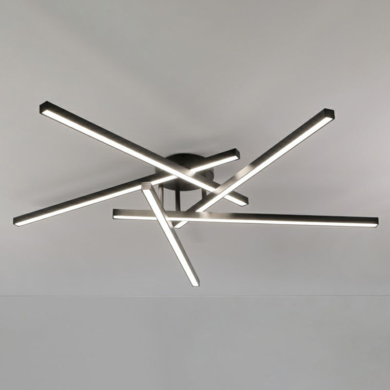 Lampada a soffitto a led scoppiato Minalismo Metal Living Room Semi Flush Mount Light