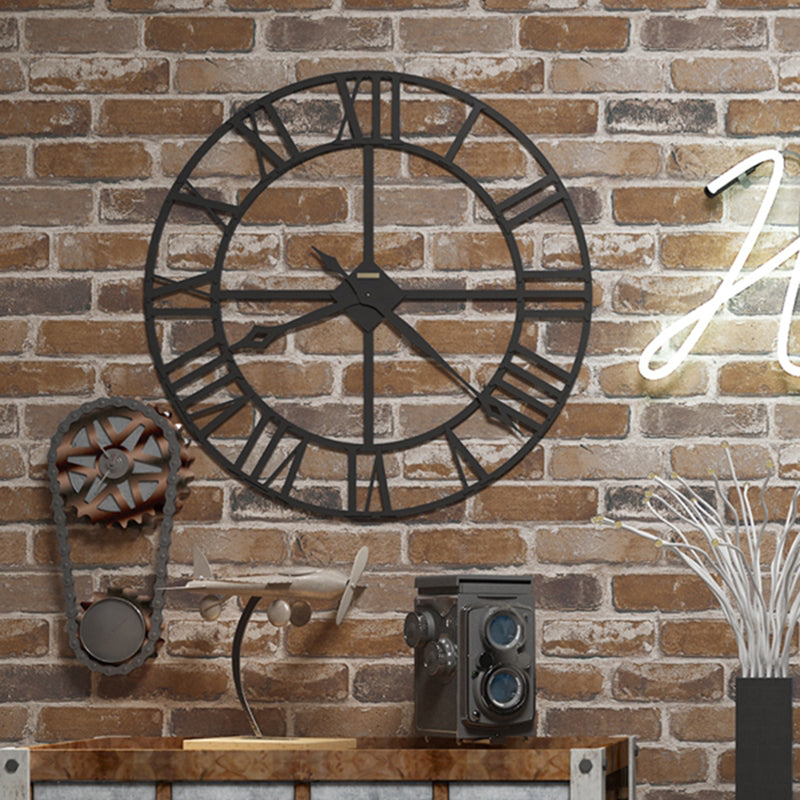 Water Resistant Brick Patterned Wallpaper Roll PVC Industrial Wall Decor for Restaurant