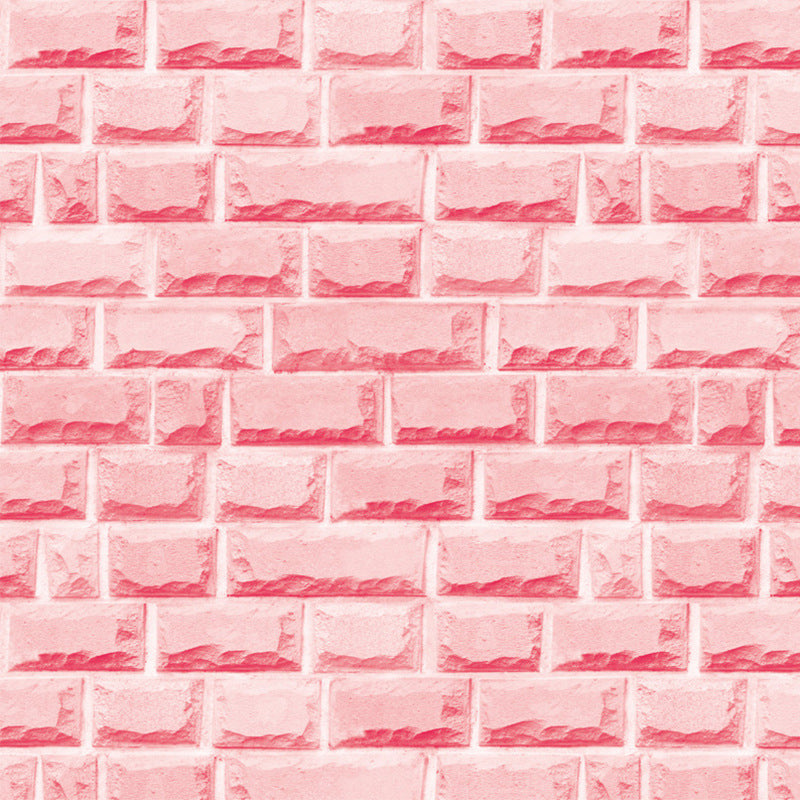 Peel and Stick Brick Wallpaper Roll Industrial Fashion Vinyl Wall Art, 48.4 sq-ft