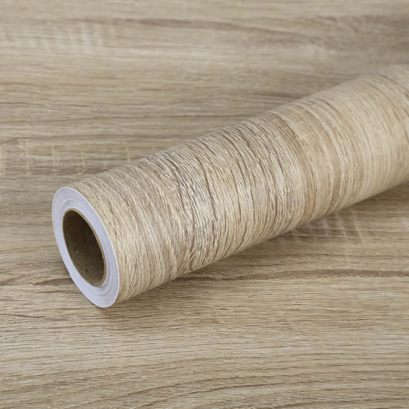 Peel and Paste Wood Wallpaper Roll Industrial Non-Woven Wall Covering, 16' L x 23.5" W