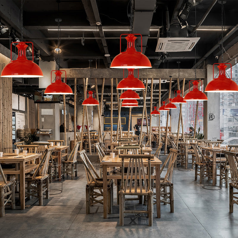 Eisen-Topf-Abdeckung Hanging Lampen Einfachheit Ein-Bulb-Restaurant Deckenbeleuchtung