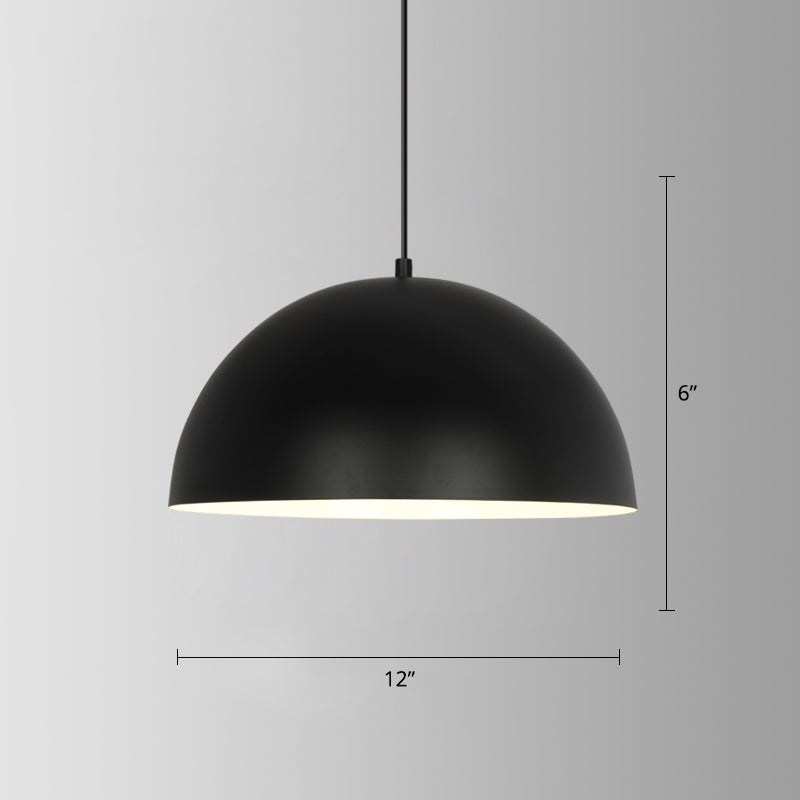 Copertura in pentola di ferro Lampada sospesa Simplicity Bulb Bulb Restauranto Apparecchio di illuminazione a soffitto