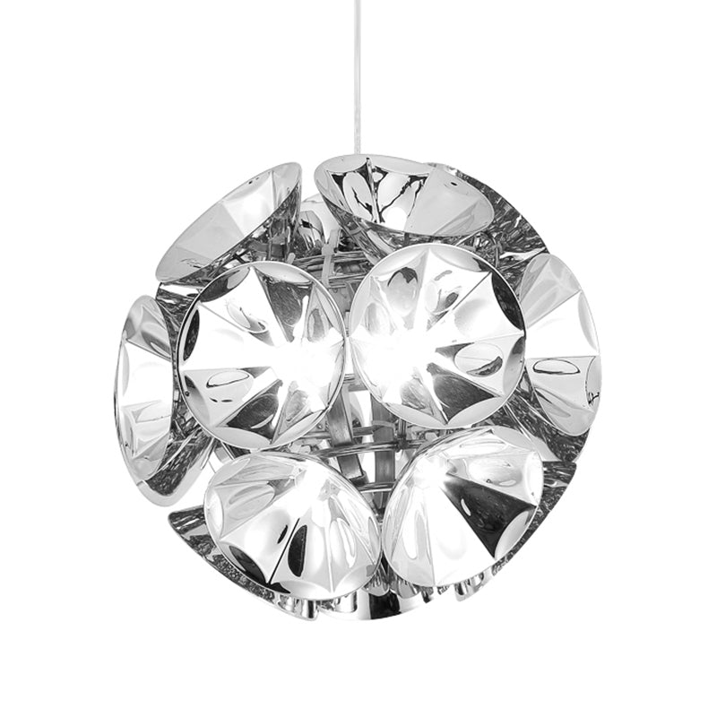 Ball Pendant Light Aymator Modernisme Metal Chrome / Gold LED PLACE PLACE PLACE en blanc / chaud, 7 "/ 11" Dia