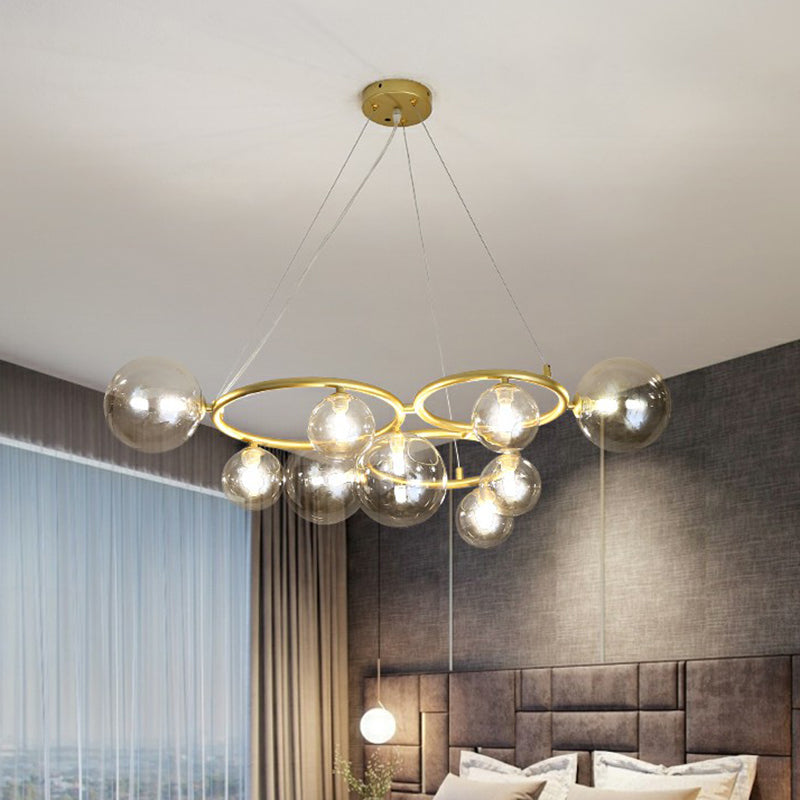 Cercles suspendus lustre de style nordique