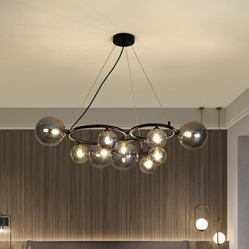 Cercles suspendus lustre de style nordique