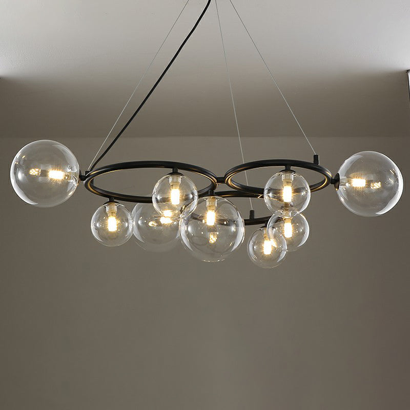 Cercles suspendus lustre de style nordique