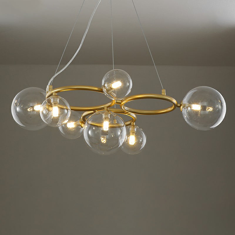 Cercles suspendus lustre de style nordique