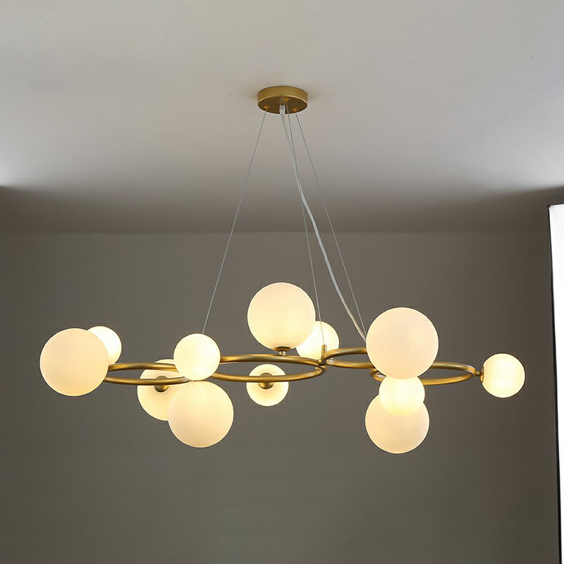 Cercles suspendus lustre de style nordique