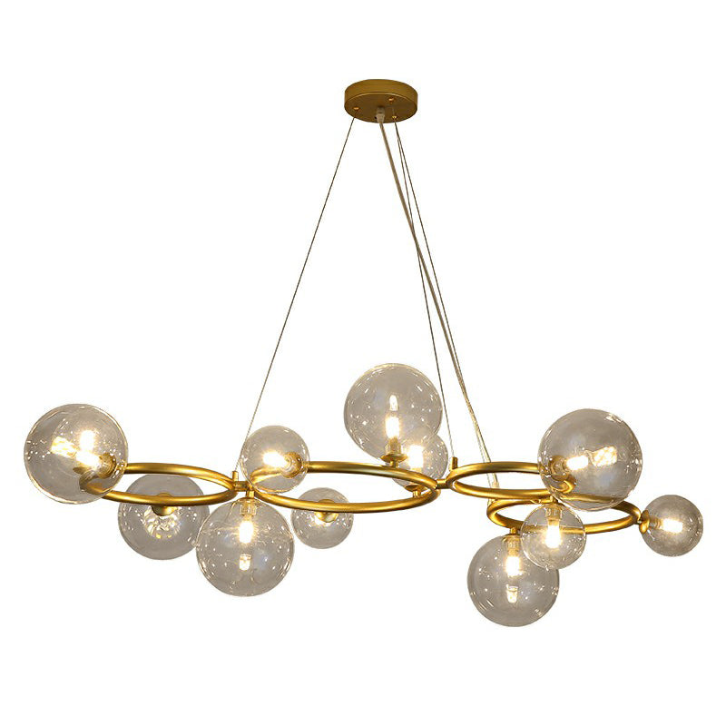 Cercles suspendus lustre de style nordique