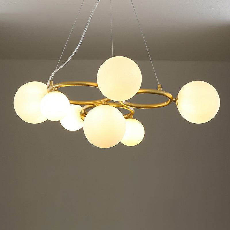 Cercles suspendus lustre de style nordique