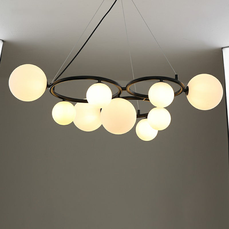 Cercles suspendus lustre de style nordique