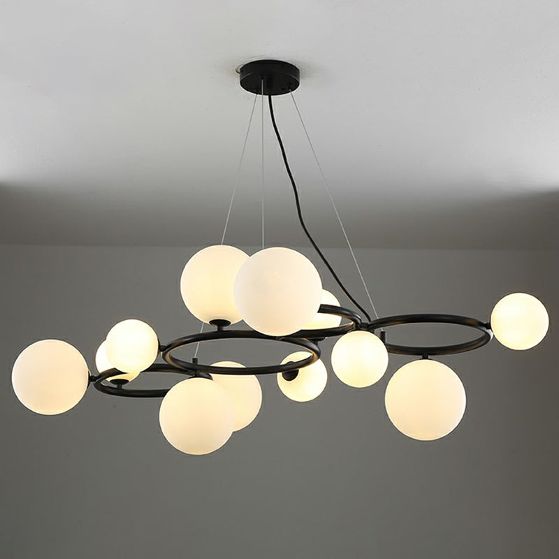 Cercles suspendus lustre de style nordique