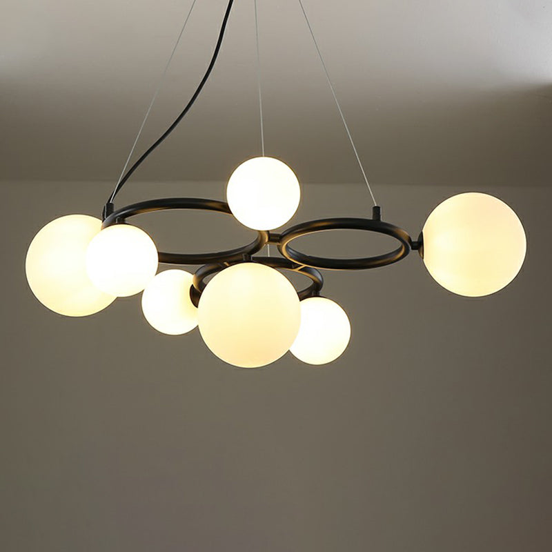 Cercles suspendus lustre de style nordique