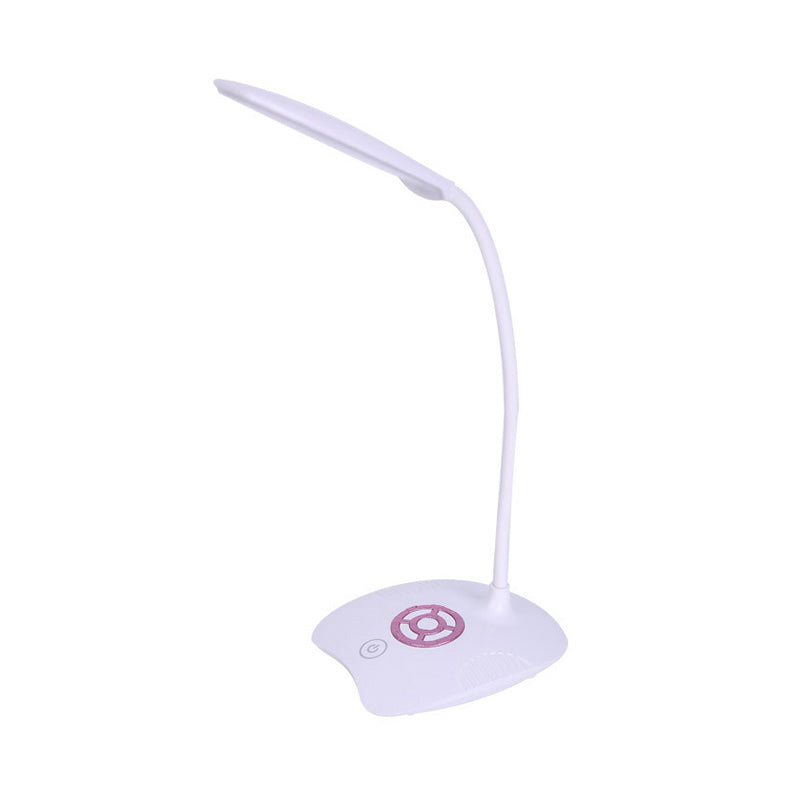 Silicone tuyau debout réglable Léman de support moderne lampe de table sensible à touche moderne pour l'étude, rose / or