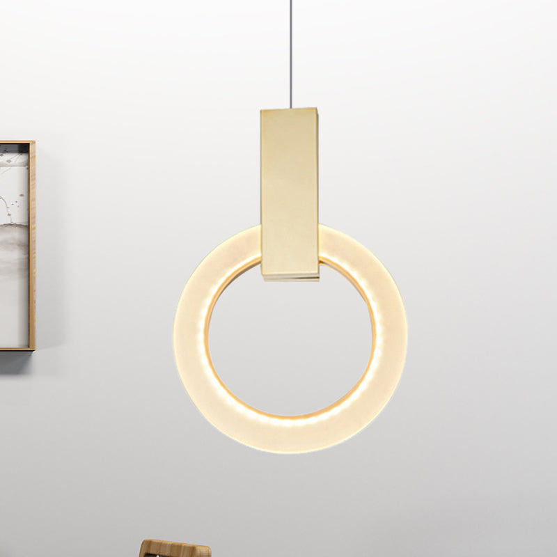 8 "/12"/16 "DIA GOUD RING LICHT Modern 1 licht acryl plafondverlichting armatuur