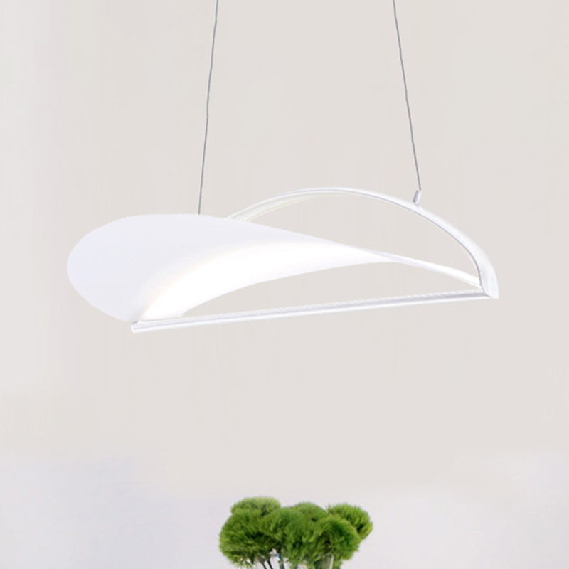 Grey/White Ultra Thin Ceiling Light Fixture Minimalist LED Acrylic Pendant Lamp, 16.5"/23.5" Wide