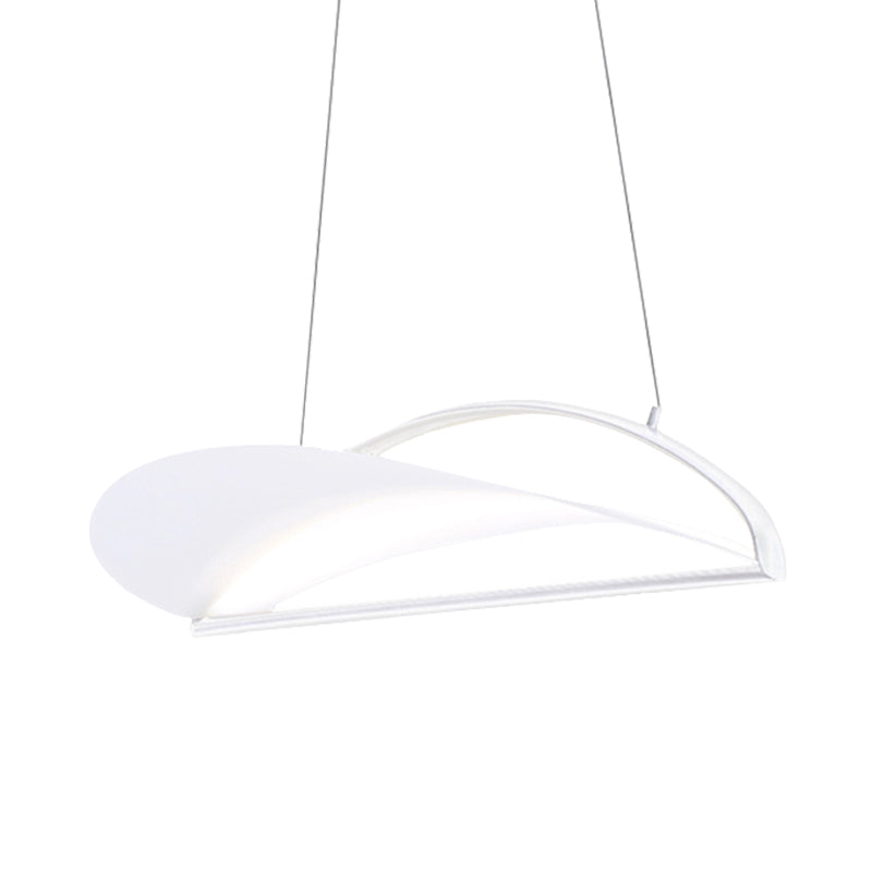 Grey/White Ultra Thin Ceiling Light Fixture Minimalist LED Acrylic Pendant Lamp, 16.5"/23.5" Wide