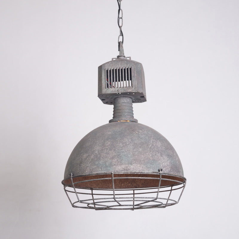 Single Shaded Suspension Lighting Industrial Metal Pendant Ceiling Lamp for Bistro