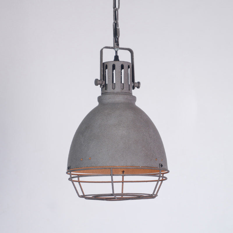 Single Shaded Suspension Lighting Industrial Metal Pendant Ceiling Lamp for Bistro