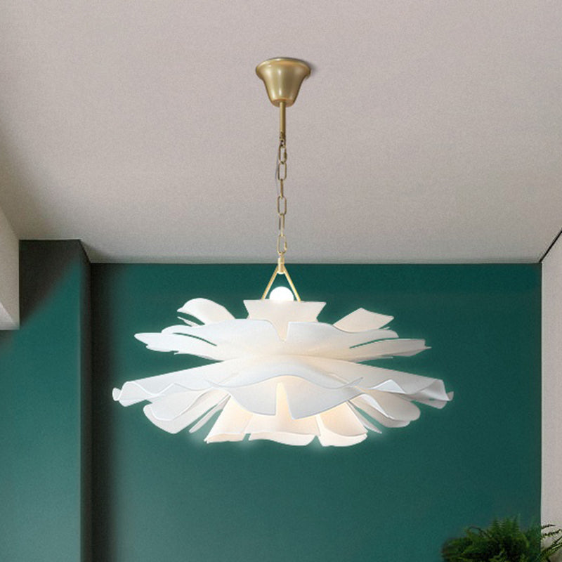 Acrylic Flower Pendant Lighting Minimalist 2-Light Hanging Ceiling Light for Living Room