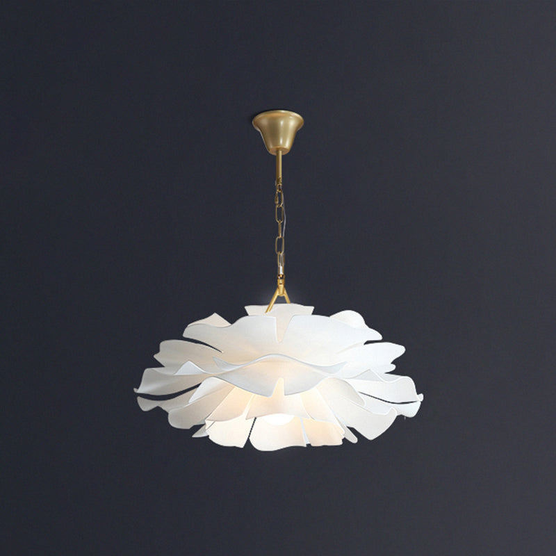 Acrylic Flower Pendant Lighting Minimalist 2-Light Hanging Ceiling Light for Living Room