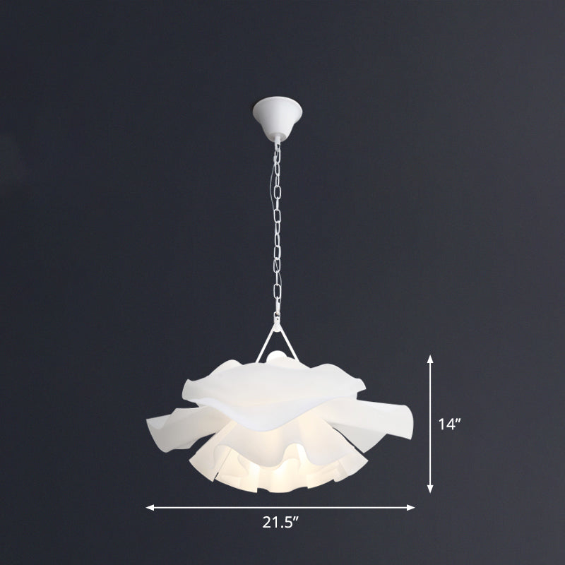 Acrylic Flower Pendant Lighting Minimalist 2-Light Hanging Ceiling Light for Living Room