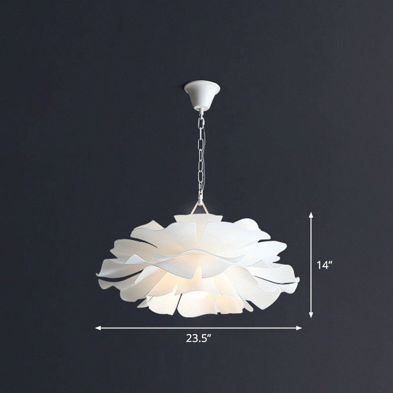 Acrylic Flower Pendant Lighting Minimalist 2-Light Hanging Ceiling Light for Living Room