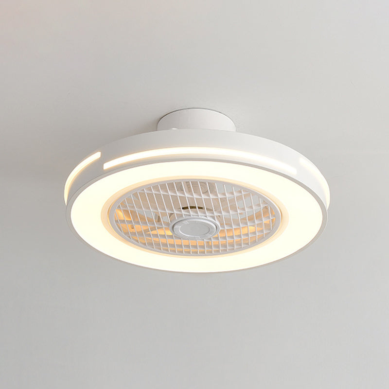 3 lames ventilateur de plafond LED rond