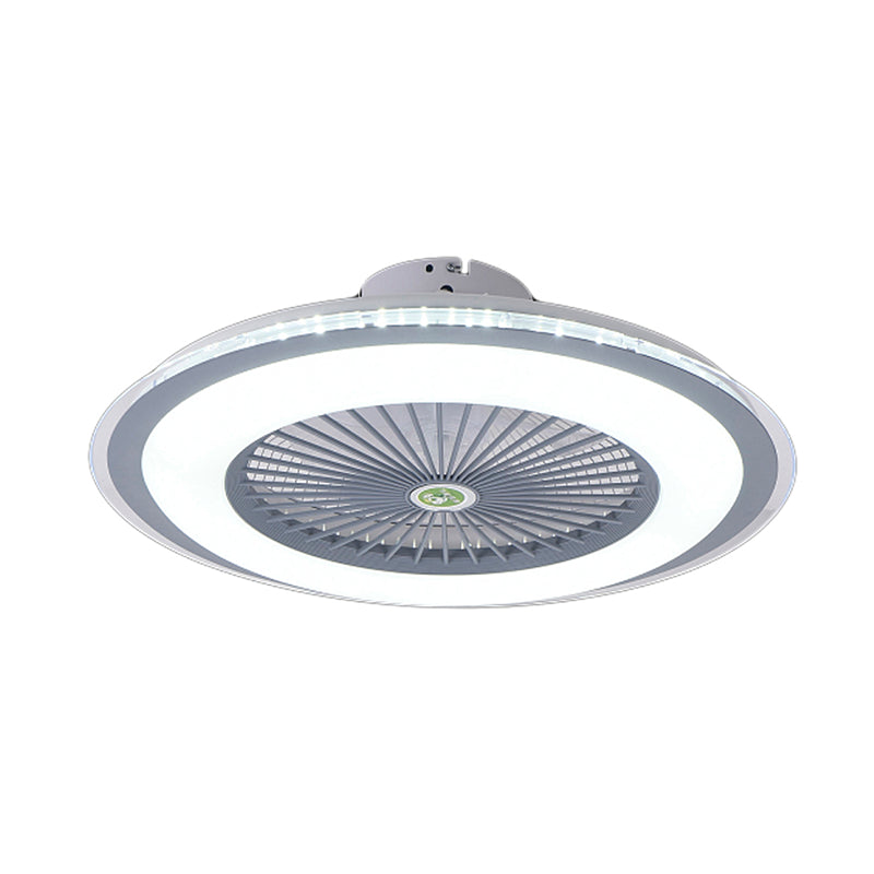 Light semifulico a filo da letto a filo da letto a filo da letto da 23,5 "Luce ventilatore a soffitto Macaron a LED con 5 pale e telecomando