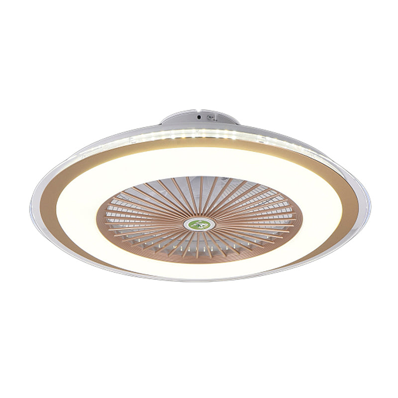 Light semifulico a filo da letto a filo da letto a filo da letto da 23,5 "Luce ventilatore a soffitto Macaron a LED con 5 pale e telecomando