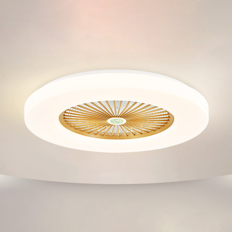 21 "de largeur d'éclairage de ventilateur de plafond en acrylique rond