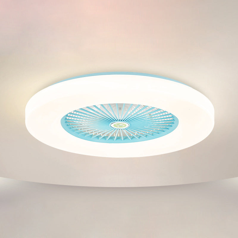 21 "de largeur d'éclairage de ventilateur de plafond en acrylique rond