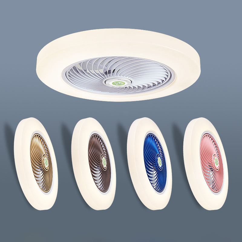 21 "de largeur d'éclairage de ventilateur de plafond en acrylique rond