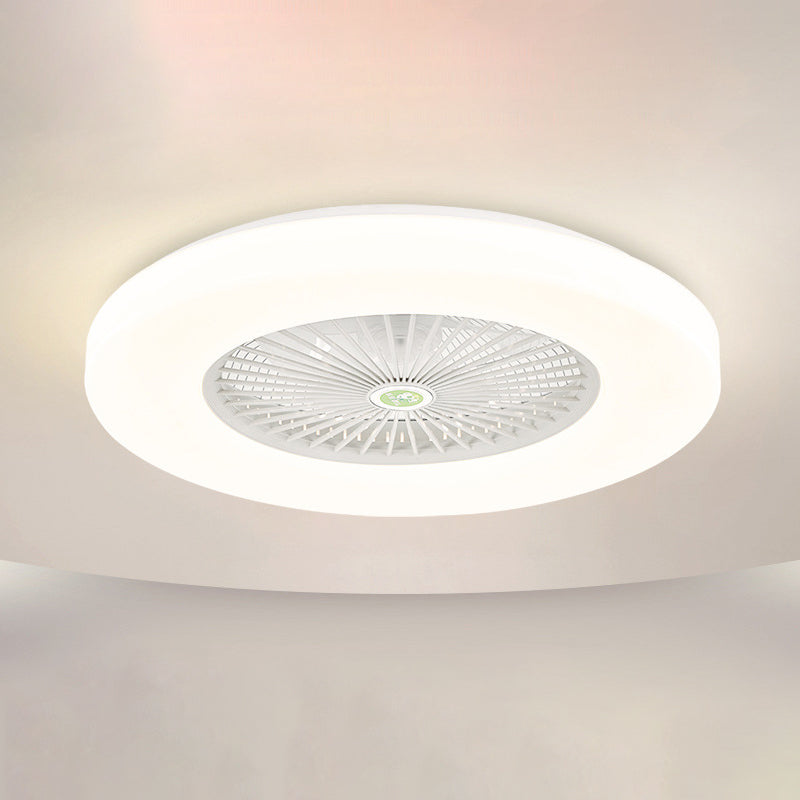 21 "de largeur d'éclairage de ventilateur de plafond en acrylique rond