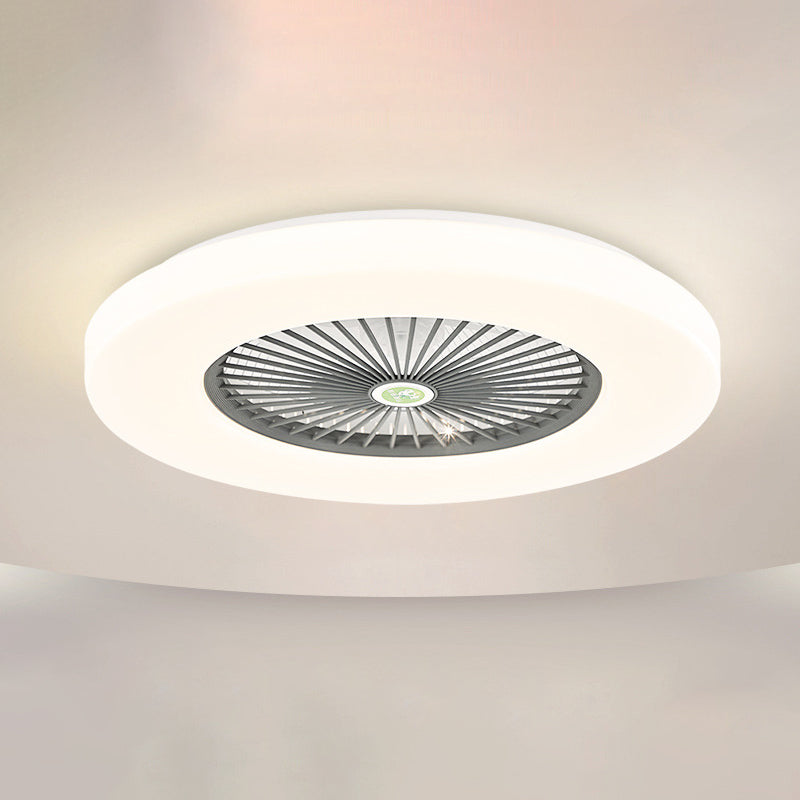 21 "de largeur d'éclairage de ventilateur de plafond en acrylique rond