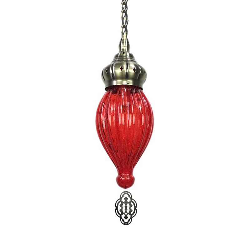 Traan rood/roze/gele ophanging hanger traditionele 1/4 koppen hangende lichtkit voor woonkamer