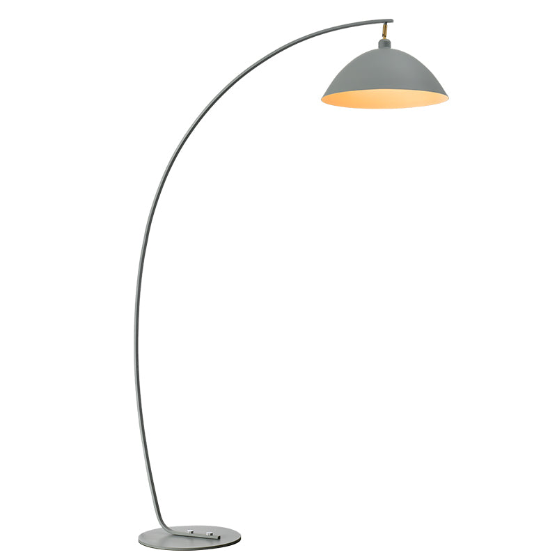 Visstang Metallic vloerlamp Macaron 1 Hoofdvloer Standlicht met lampenkap