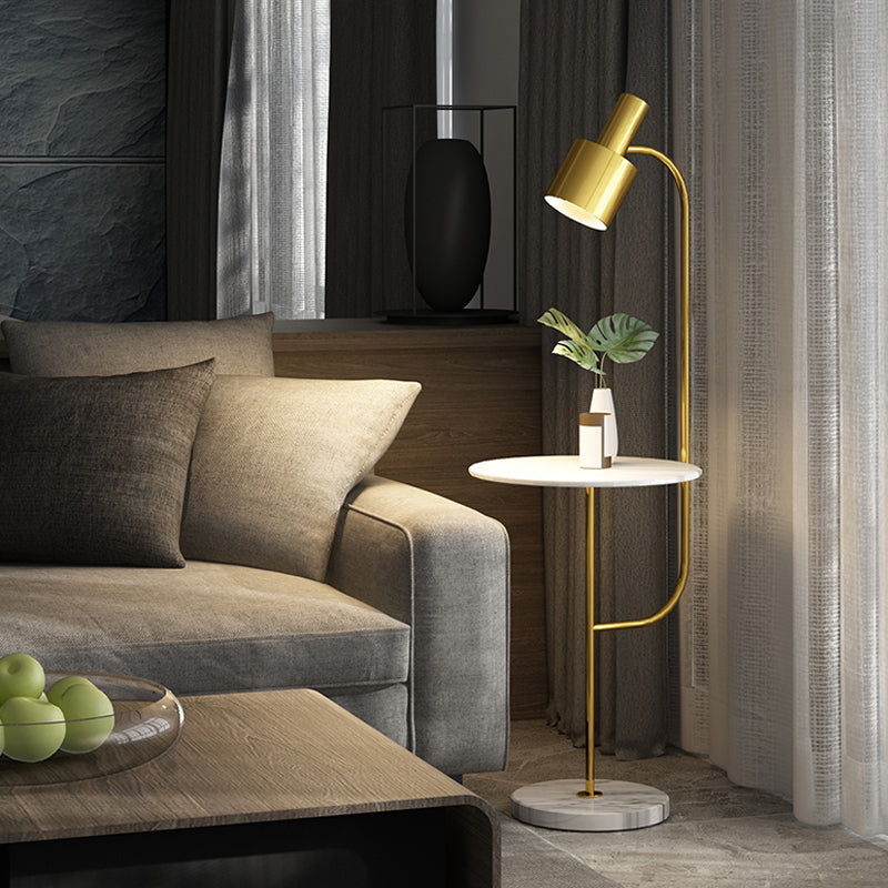 Grenade Metal Spotlight Light Light Postmodern 1-Light Stand Up Lampe avec plateau pour le salon