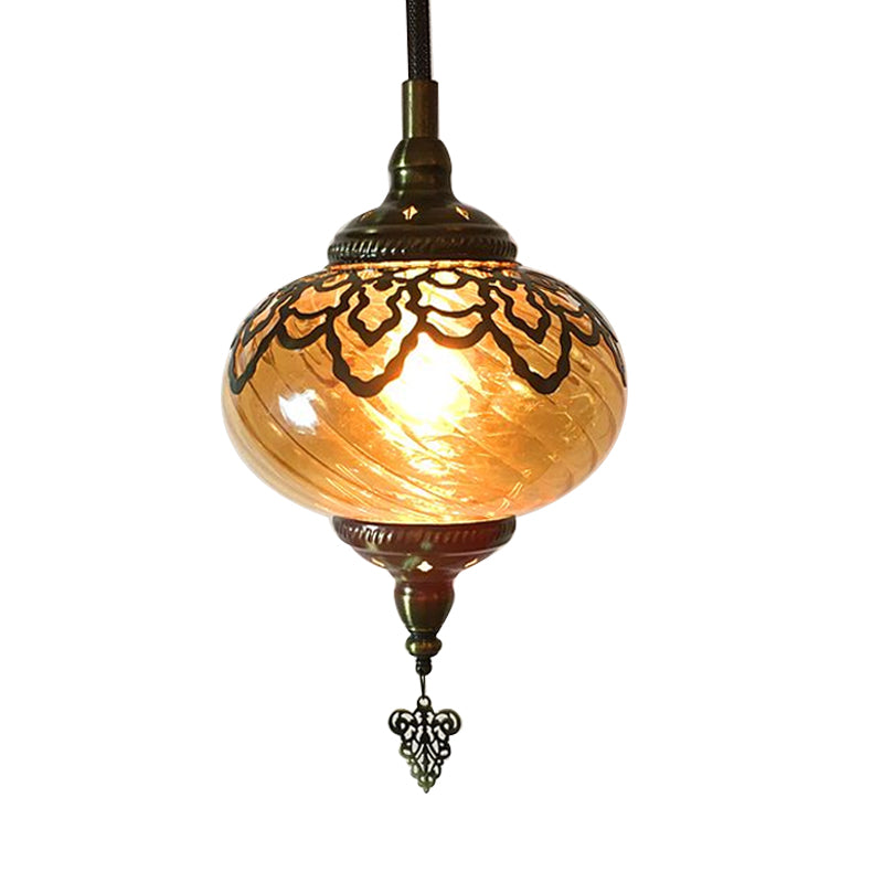 Globe suspendu lamp