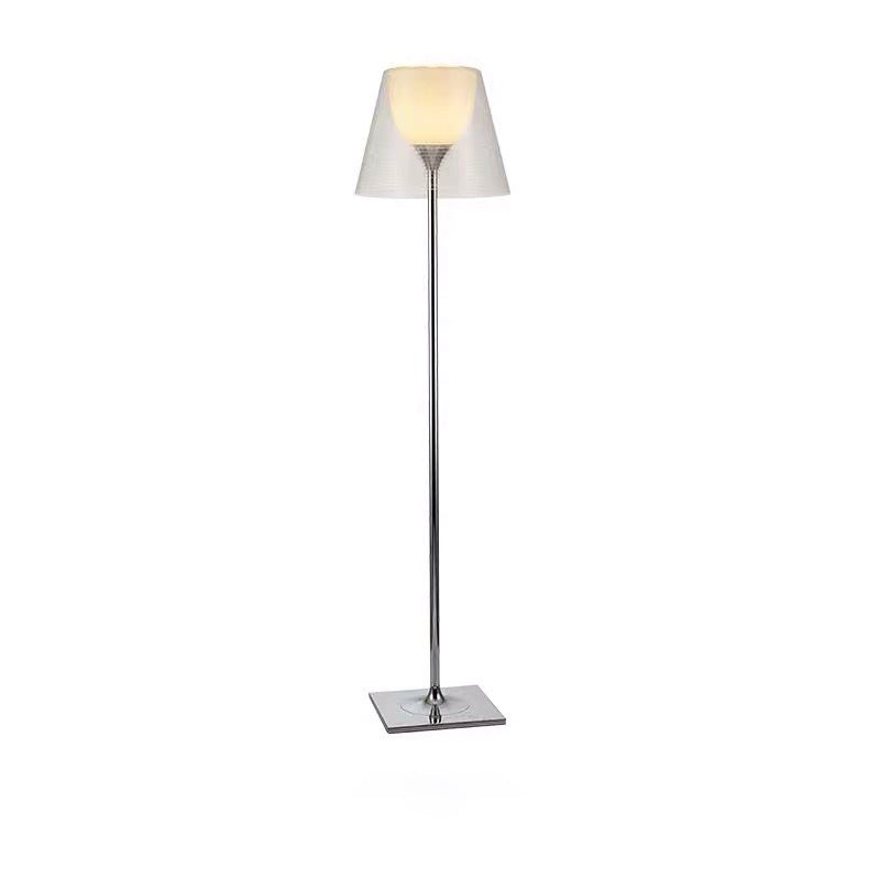 Modern Empire Floor Lamp Acrylic 1-Head Bedside Standing Light with Bell Shade Insert