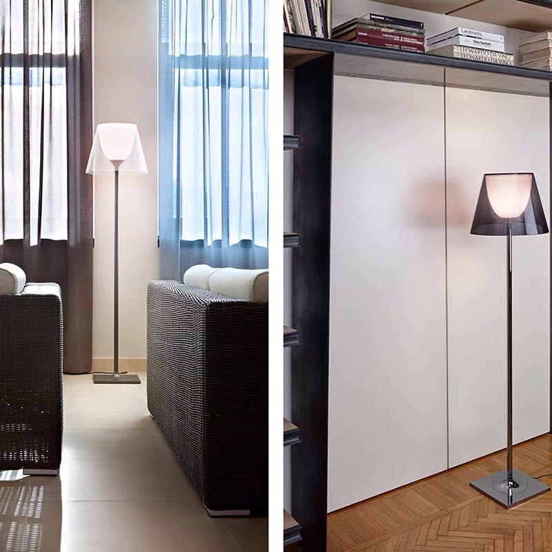 Modern Empire Floor Lamp Acryl 1-Hoofd bedicht Licht met Bell Shade inzetstuk