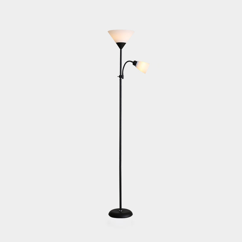 Acryl -Torchiere Stehlampe Land Wohnzimmer Stehlicht mit flexibles Arm