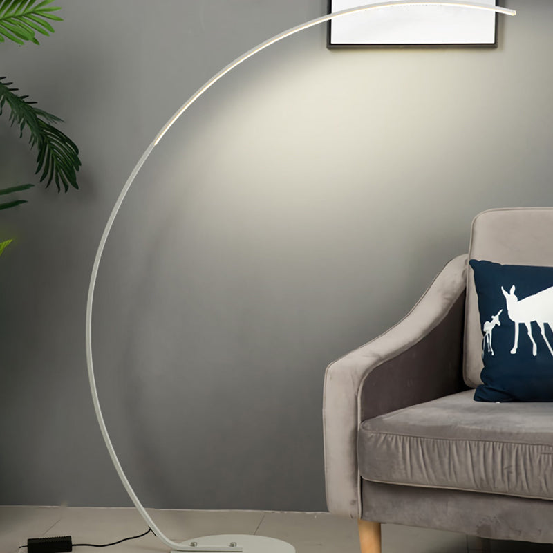 Boogvormige woonkamer vloer lamp metalen eenvoudige stijl led staand vloerlicht