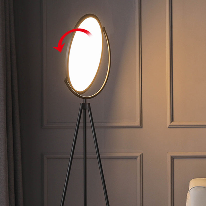 Rotatable Scheibe Stöberlampe Minimalistische Acryl -LED -Stativ stehende Licht für Wohnzimmer