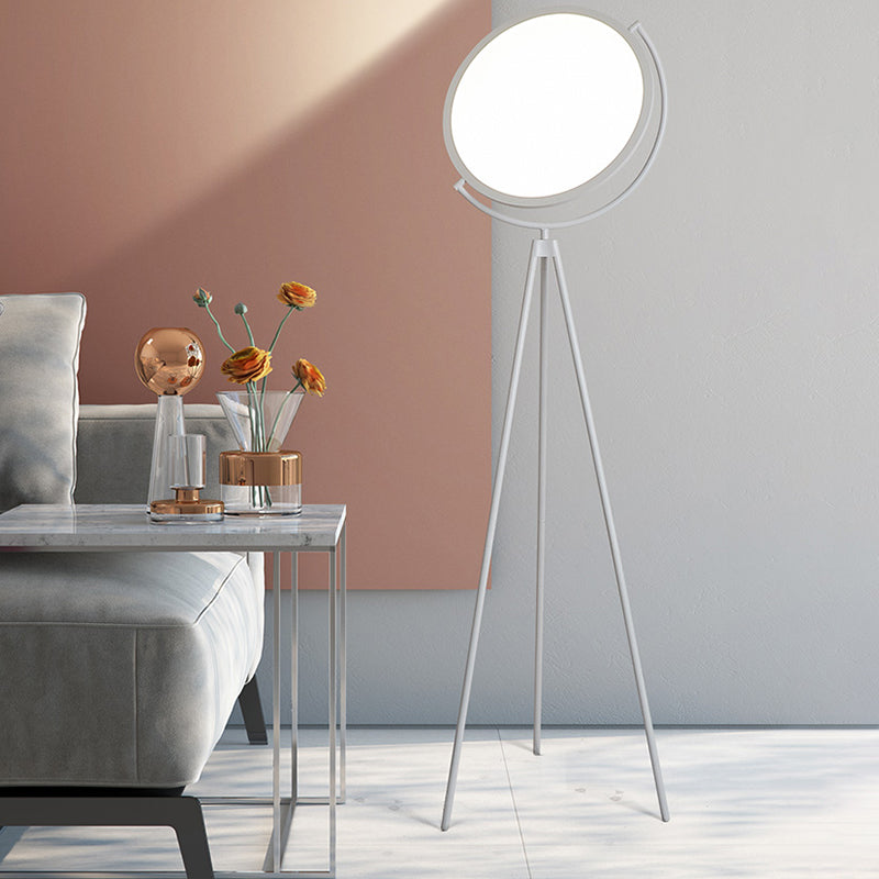 Rotatable Scheibe Stöberlampe Minimalistische Acryl -LED -Stativ stehende Licht für Wohnzimmer